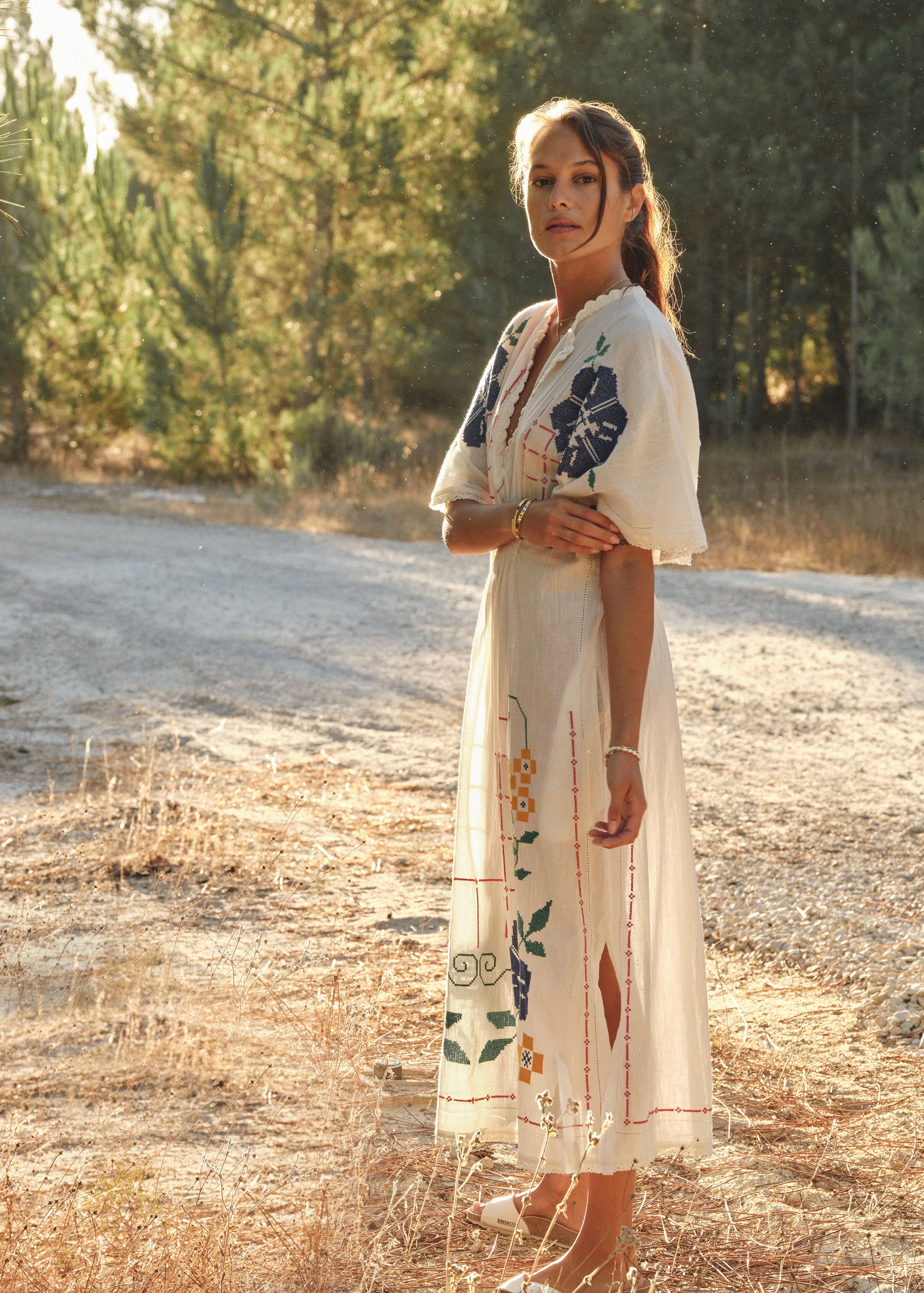 Laney Dress - Ecru/Multi - Image 4